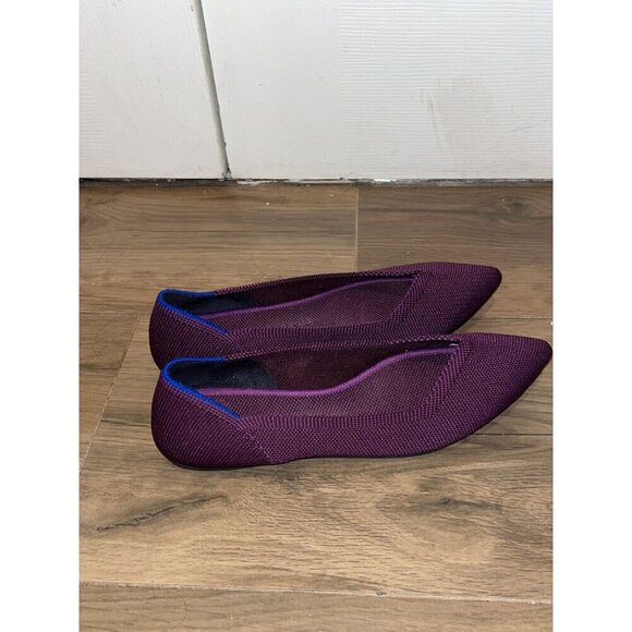 Rothys Womens Murberry Pointed Toe Knit Flats Size 5.5 - Picture 4 of 7